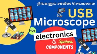 LOW BUDGET  DIGITAL MICROSCOPEBEST AND MUST FOR ELECTRONICS SERVICING [upl. by Brogle]