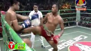 Cambodia Vs Thailand Kun Khmer BIRD KHAM Vs CHHALOEURMDAT Muay Thai [upl. by Akiv]