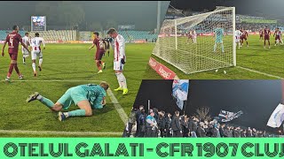 1109 Fotbal  Superliga Otelul Galati  CFR 1907 Cluj 01 Victorie marca CFR gol si focul la ei [upl. by Kathryn322]