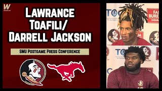 Lawrance Toafili Darrell Jackson SMU Postgame Interview  FSU Football  Warchant FSU [upl. by Aryad]