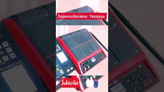 Roland spd sx  Sajeevudavaina yesayya Song free load beat cover  Swarup pads [upl. by Nosilla287]