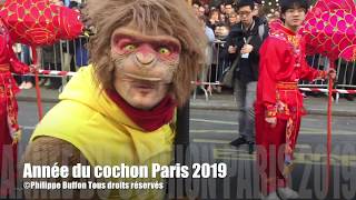 Année du cochon à Paris 17022019 [upl. by Hsu]