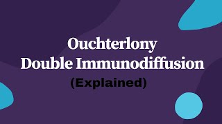 Ouchterlony Double Immunodiffusion Explained Immunology [upl. by Lunetta]