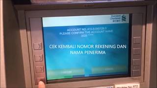 How to Deposit money at ATM Standard Chartered Bank Indonesian [upl. by Crissy698]