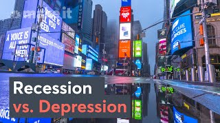 Recession Vs Depression What’s The Difference [upl. by Bred]