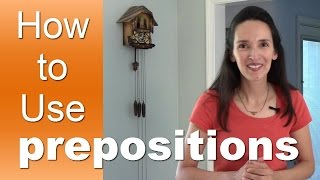 Learn How to Use English Prepositions with JenniferESL  Lesson 1  Introduction [upl. by Eelir]