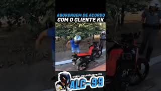 ELE AINDA FICOU INDIGNADO PORQUE O POLICIAL ABORDOU KKKK motovlogs ckmotovlogs [upl. by Boelter]