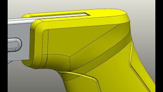 Advanced Solidworks modeling Custom Chamfered edge using Cut Sweep [upl. by Ddahc860]