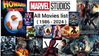 All MARVEL Movies  1986  2024  list [upl. by Nodnarbal]