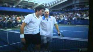 Andy Roddick Ridiculous Diving Shot on Championship Point [upl. by Lindsley]