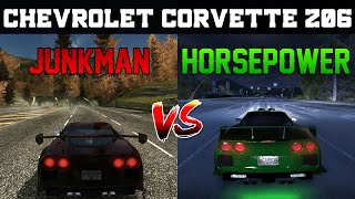 Junkman vs Manual  Chevrolet Corvette Z06  Need for Speed Most Wanted vs Carbon [upl. by Ened]