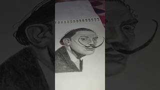 Salvador Dali drawing  realistic sketch salvadorrealisticshorts [upl. by Nwahsaj237]