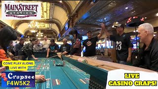 Live Casino Craps at the Main Street Station Casino quotThe Second Roundquot [upl. by Hoxie782]