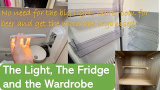 The Light the Fridge and the Wardrobe  Campervan simple mods [upl. by Jakoba]