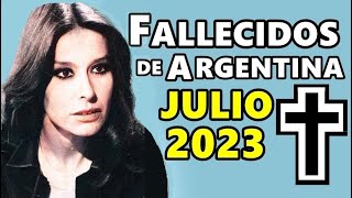 Figuras Fallecidas de Argentina en Julio del 2023 [upl. by Eisnyl]