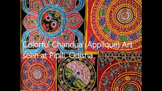 A Chandua applique art store in Pipli Odisha [upl. by Morissa]