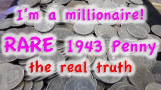 RARE 1943 magnetic steel penny  Im a millionaire THE REAL TRUTH [upl. by Wilmette]