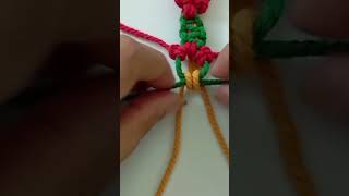 Macrame daisy flowerr diy handmade macramepattern themacknot [upl. by Balthasar337]