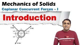 Coplanar Concurrent Forces  Mechanics of Solids [upl. by Llezom128]