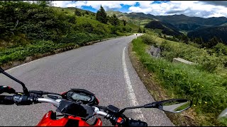 The best road of Valtellina San Marco Pass with Benelli BN 125 RAW ONBOARD 4K 60FPS [upl. by Aihselef]