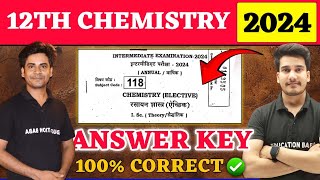 12th Chemistry Answer Key 2024  Chemistry Class 12 Objective Answer Solution 2024  Education Baba [upl. by Urdna]