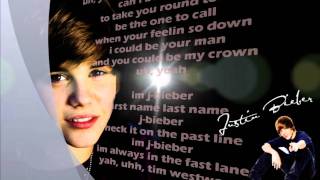 Justin Bieber  Jbieber Rap Lyrics on screen [upl. by Sherar]