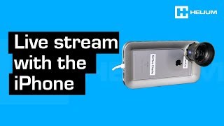 Live streaming iPhone  Teradek interview using Live Air Ethernet and iPhone with Helium Core [upl. by Hermine249]