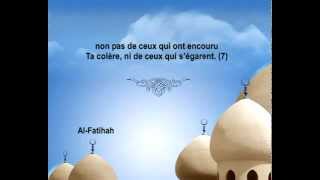 Vidéo  Sourate AlFâtihah L´ouverture  Mishary Rashid Alafasy Traduite en français [upl. by Asiulairam]