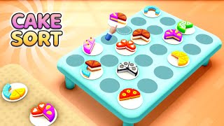 Cake Sort 3DColor Puzzle Game Gameplay Android [upl. by Xanthe]