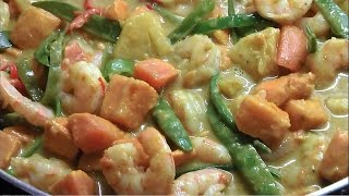 Karibisches SüßkartoffelCurry mit Shrimps [upl. by Isleana]