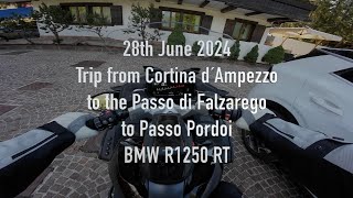 BMW R 1250 RT  Pure Sound  Part 1 of Sella Round in South Tyrol  Italian Dolomites [upl. by Goldenberg901]