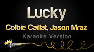 Colbie Caillat Jason Mraz  Lucky Karaoke Version [upl. by Ranip]