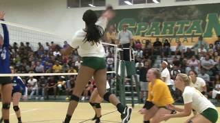 Volleyball  Hampton Highlights [upl. by Roseline]