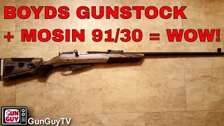 A Boyds Gunstock amp a Mosin Nagant 9130 Its like a new rifle [upl. by Concoff548]