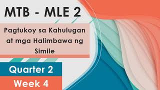 Q2  MTB  MLE 2  Week 4  TAYUTAY SIMILESIMILI [upl. by Brier115]