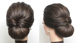 New Simple Bridal Hairstyle For Long Hair Easy Wedding Updo [upl. by Ecyoj]