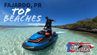 Fajardo Puerto Rico Top Beaches  SeaDoo [upl. by Ennobe716]