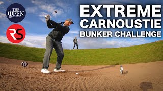 EXTREME CARNOUSTIE BUNKERS CHALLENGE  Rick Shiels Vs Peter Finch [upl. by Kienan]