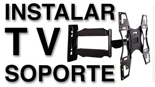 Como instalar soporte TV en la pared 26quot60quot [upl. by Akinyt]