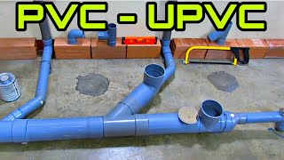 Como instalar o colocar tuberías en un baño  Plomería  PVC  UPVC [upl. by Awhsoj400]