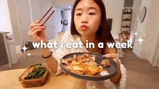 WHAT I EAT IN A WEEK as someone who sucks at cooking [upl. by Moncear]