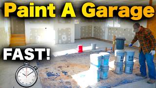 How To Paint A New Garage  FAST And EASY [upl. by Gallard]