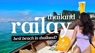 Railay Beach Krabi  Boat tour nightlife and beaches Must visit in Thailand [upl. by Stephine]