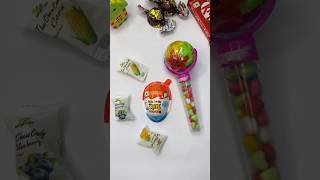 Chewy Candy 🍬 amp Kinder Joy Gems Popsicle shotrs youtubeshorts shortsvideoviral [upl. by Nnylecyoj]