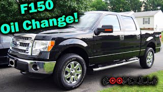 How to Change the Oil in a 2013 Ford F150 50 [upl. by Mila]