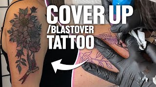 35 Hour Tattoo Cover Up in 12 minutes  Sophi Lavie [upl. by Edny]