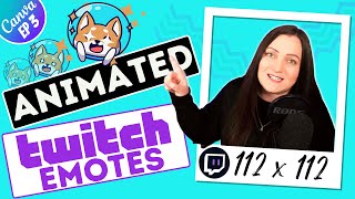 Easy ANIMATED Twitch Emotes for FREE  Ft Canva [upl. by Rieth]