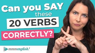 How to Say 20 Business English Verbs CORRECTLY Pronunciation Lesson [upl. by Ot]