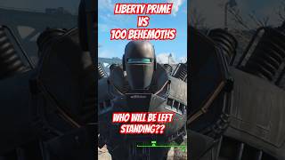 LIBERTY PRIME vs SUPER MUTANT BEHEMOTH HORDE  2024 FALLOUT 4 [upl. by Mulderig]