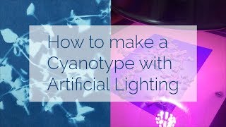 How to Create a Cyanotype with CHEAP Artificial Lighting [upl. by Trici]